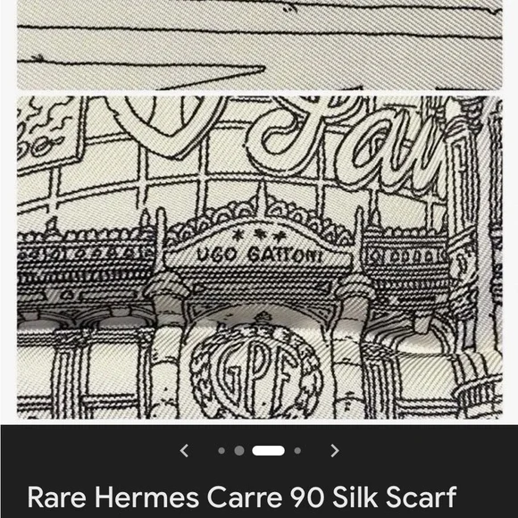 HERMÈS Le Grand Prix du Faubourg Scarf New With Tags - Picture 5 of 5